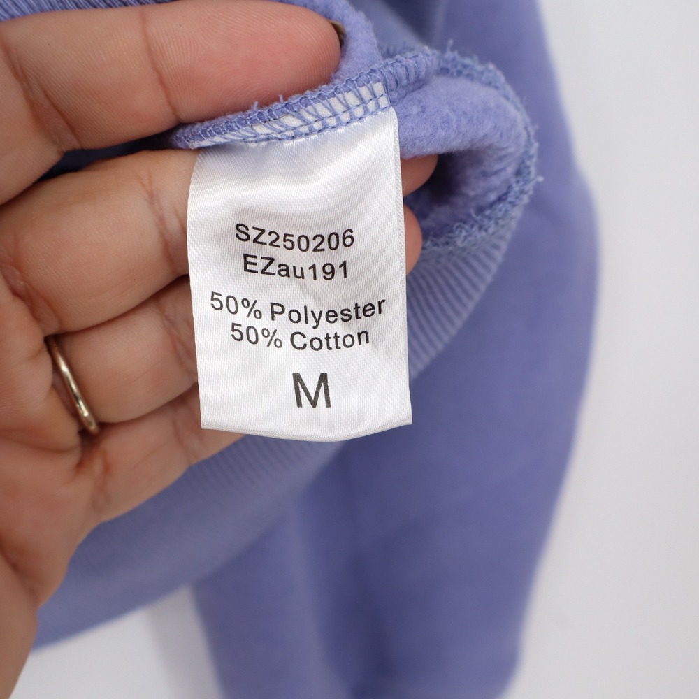Automet Sweatshirt Womens M Purple Half Zip Fleece Thumbhole Excellent - Picture 3 of 5